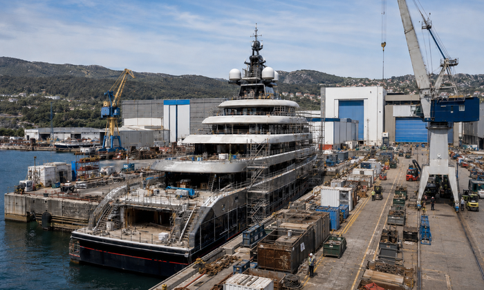 Superyacht construction budget