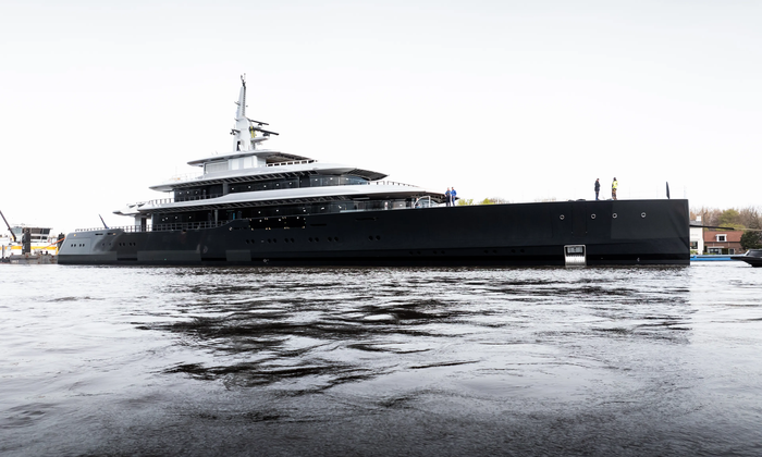 Feadship Project 826 launch - copyright Feadship