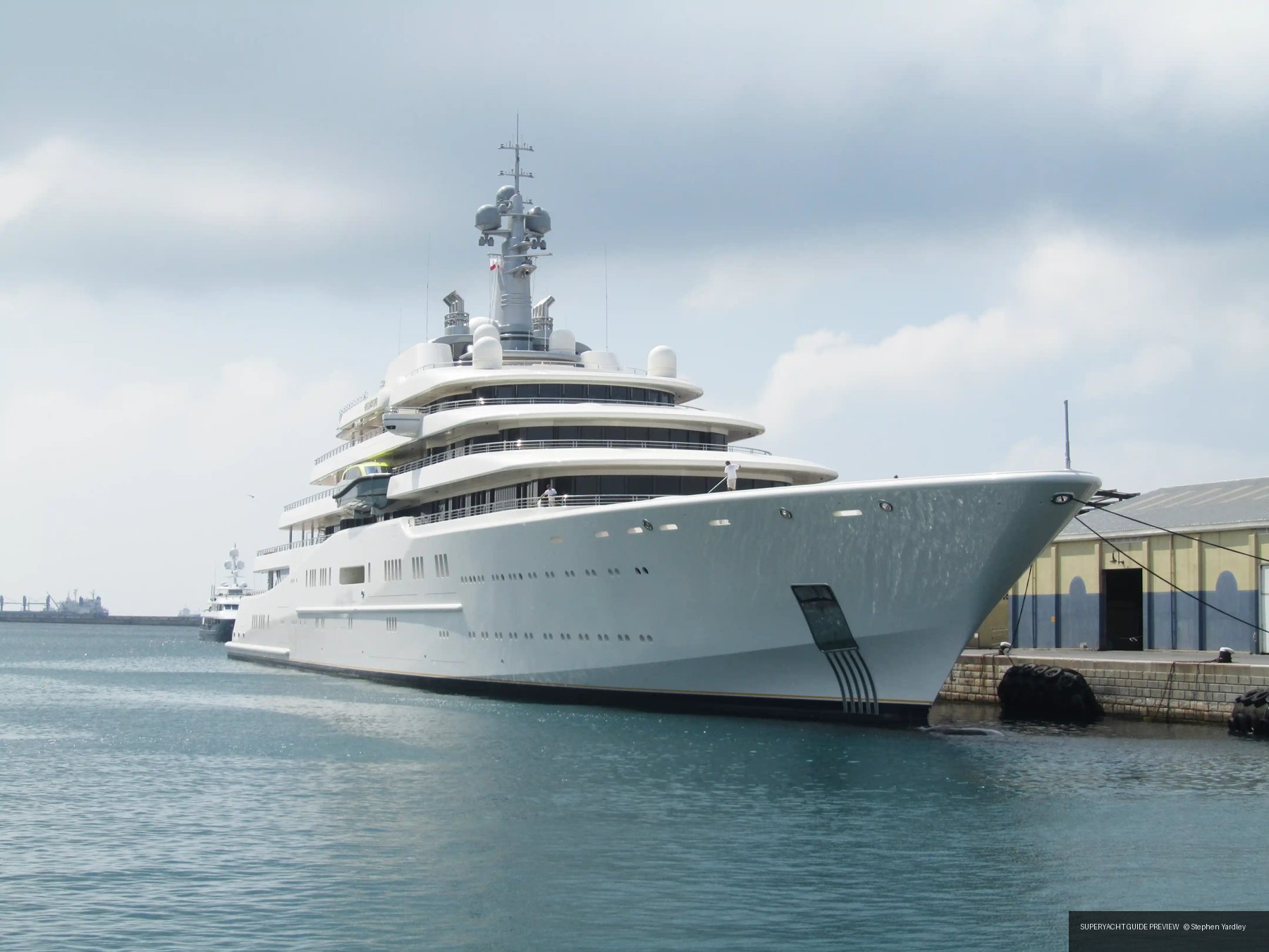 Motor Yacht Eclipse bunkering in Gibraltar